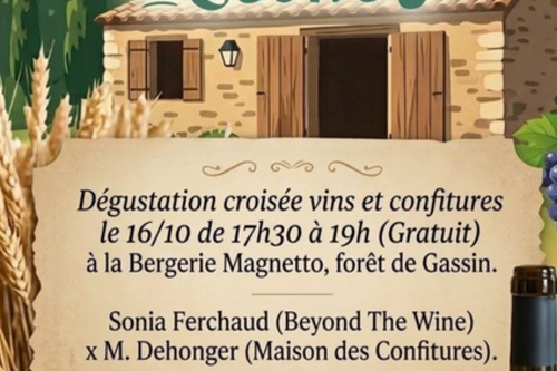 Dégustations croisées vins et confitures