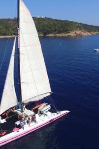 1/2 journey in Catamaran from Cavalaire