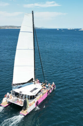 1/2 journey in Catamaran from Cavalaire
