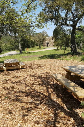 Aire de pique nique au moulin brulat à Gassin - presqu'île de Saint-Tropez