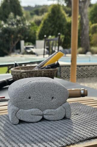 Sculpture photophore Mister Crabus : la mascotte