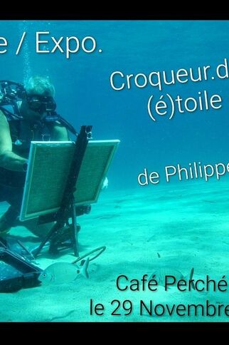 Croqueur de bleu sur (é)toile de fond