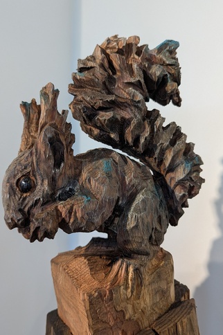 Sculpture d'un écureuil dans le cadre de l'exposition monumentale Sylvain Dautremay : « Je rêve juste de liberté » à Gassin