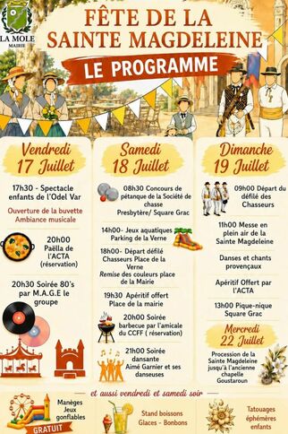 programme Ste Magdeleine 2026