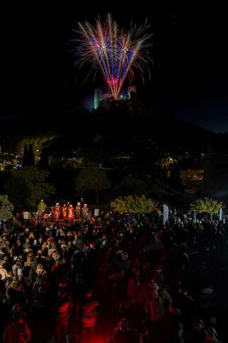 Feu d'artifice de Noël à Grimaud