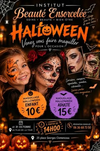maquillage / proposé dans le cadre d'Halloween