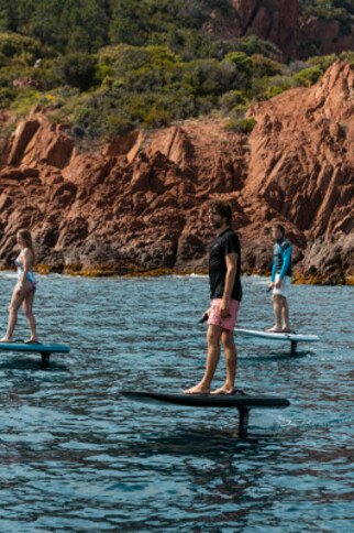 Electric surf discovery lesson Saint Tropez Bay