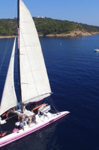 Journée en catamaran à Cap Taillat Départ Cavalaire