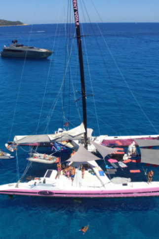 Journée en catamaran à Cap Taillat Départ Cavalaire