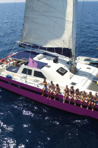 Journée en catamaran à Cap Taillat Départ Cavalaire