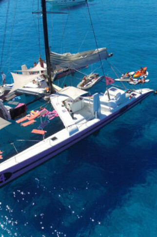 Journée en catamaran à Cap Taillat Départ Cavalaire