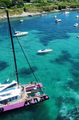 Catamaran day to Taillat Cape from Cavalaire