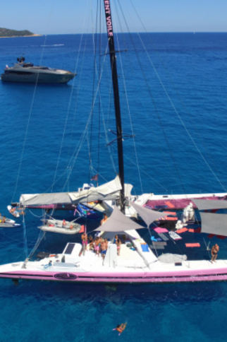 Journée en catamaran à Cap Taillat Départ Cogolin