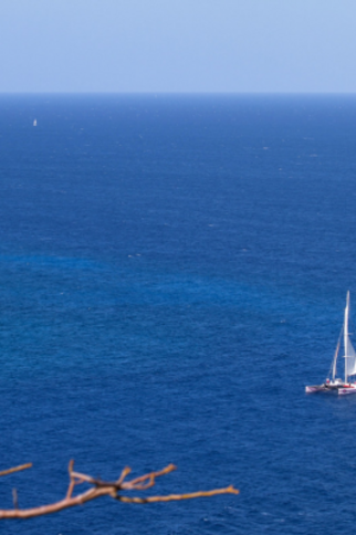 Day trip on a catamaran to cap Dramont  from Cogolin