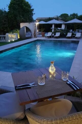 Diner piscine La Villa Dune