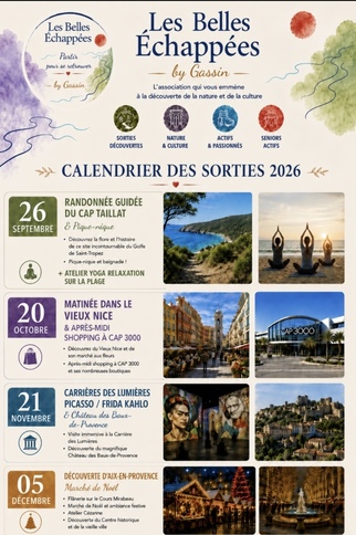 Calendrier des sorties 2026