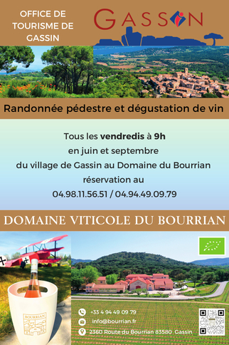 dégustation de vin au Bourrian