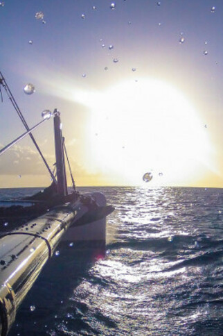 Soirée coucher de soleil en catamaran départ Cogolin