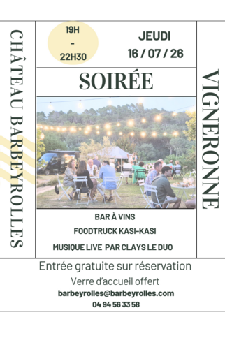 Soirée vigneronne