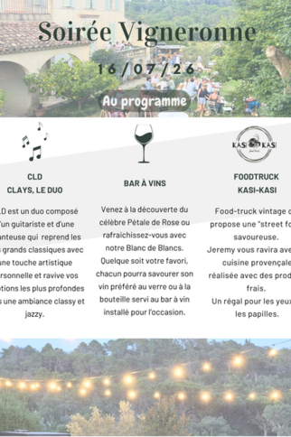 Soirée vigneronne