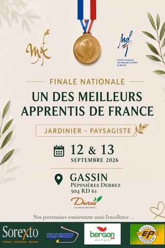 Un des meilleurs apprentis de France à la pépinière Derbez